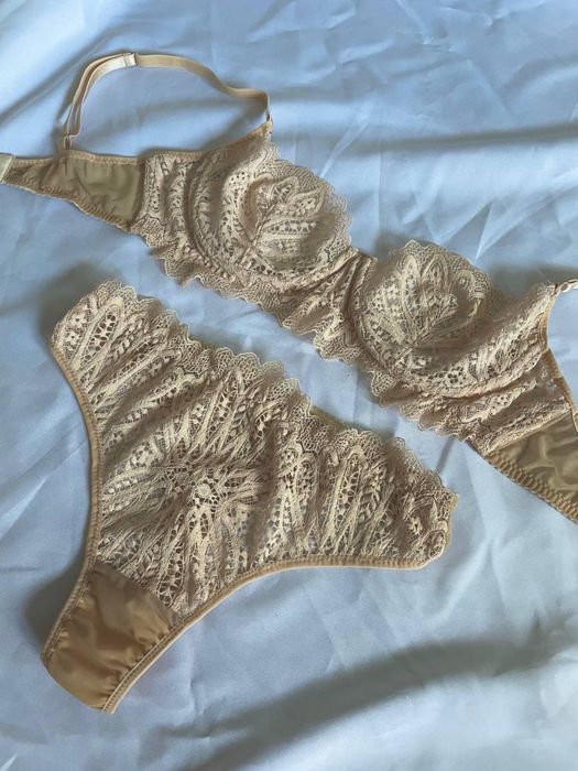 Комплект білизна ліф трусики сітка мереживо