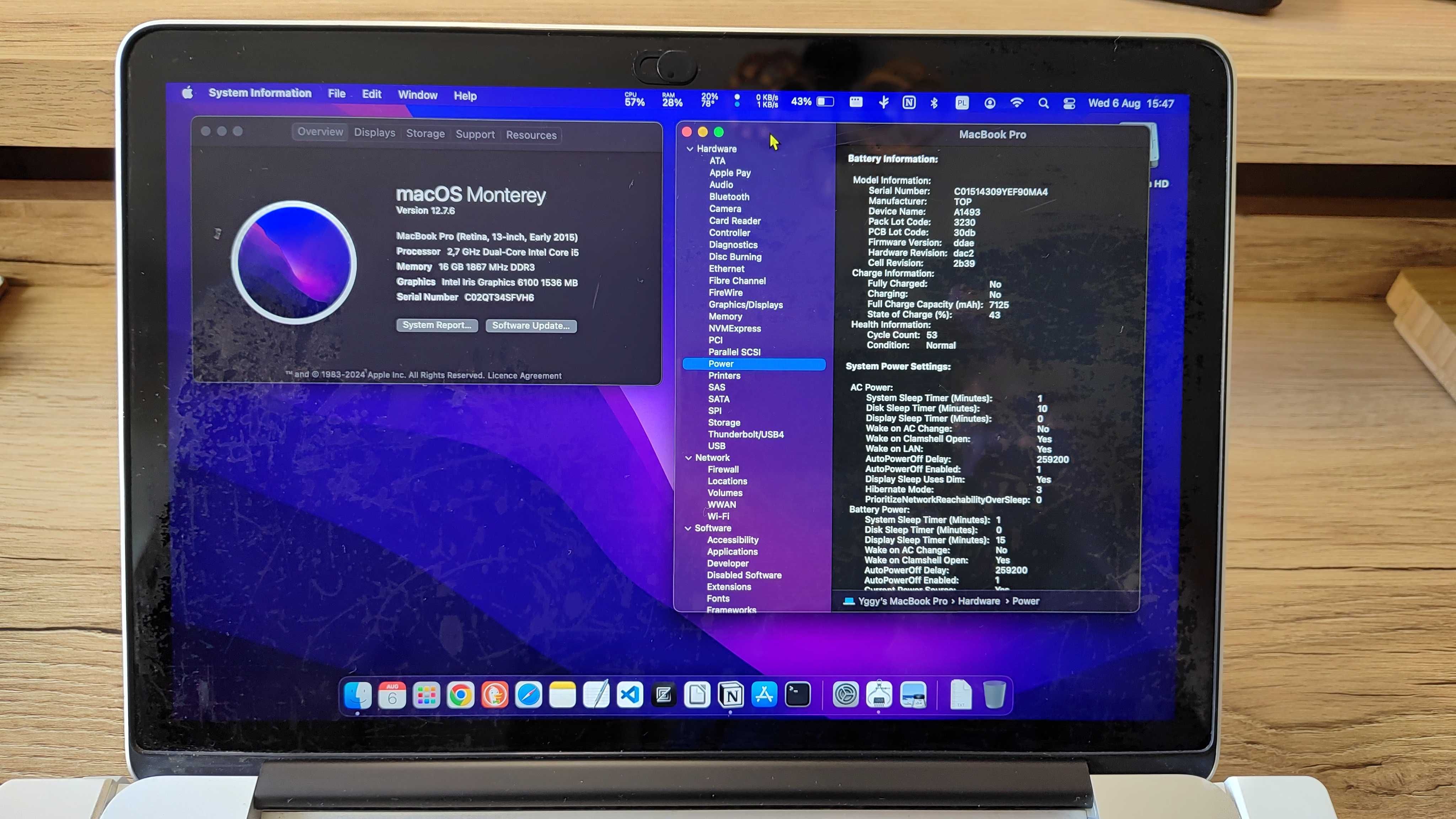 MacBook Pro 13" Retina (Early 2015) – 16GB RAM + stacja dokująca