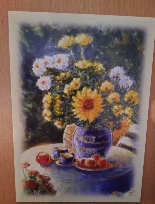 Pocztówki-kartki okolicznościowe, 4 szt zestaw