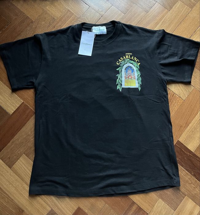 T-shirt preta Casablanca neur