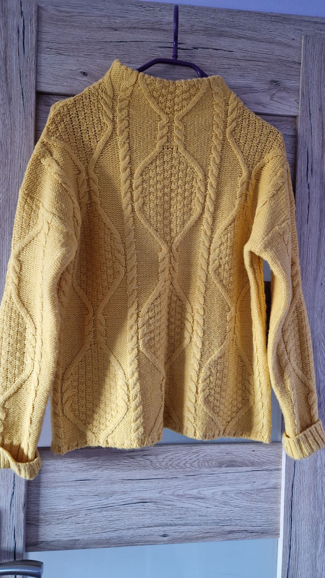 Sweter sweterek golf Reserved r.S musztardowy