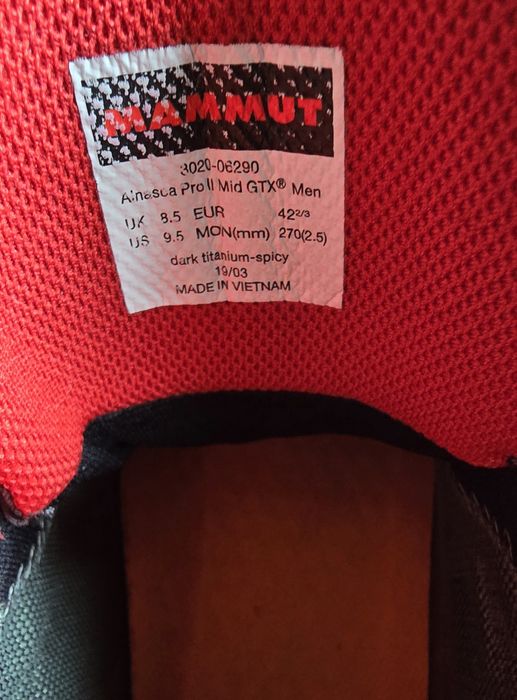 Buty MAMMUT rozmiar 42 ⅔