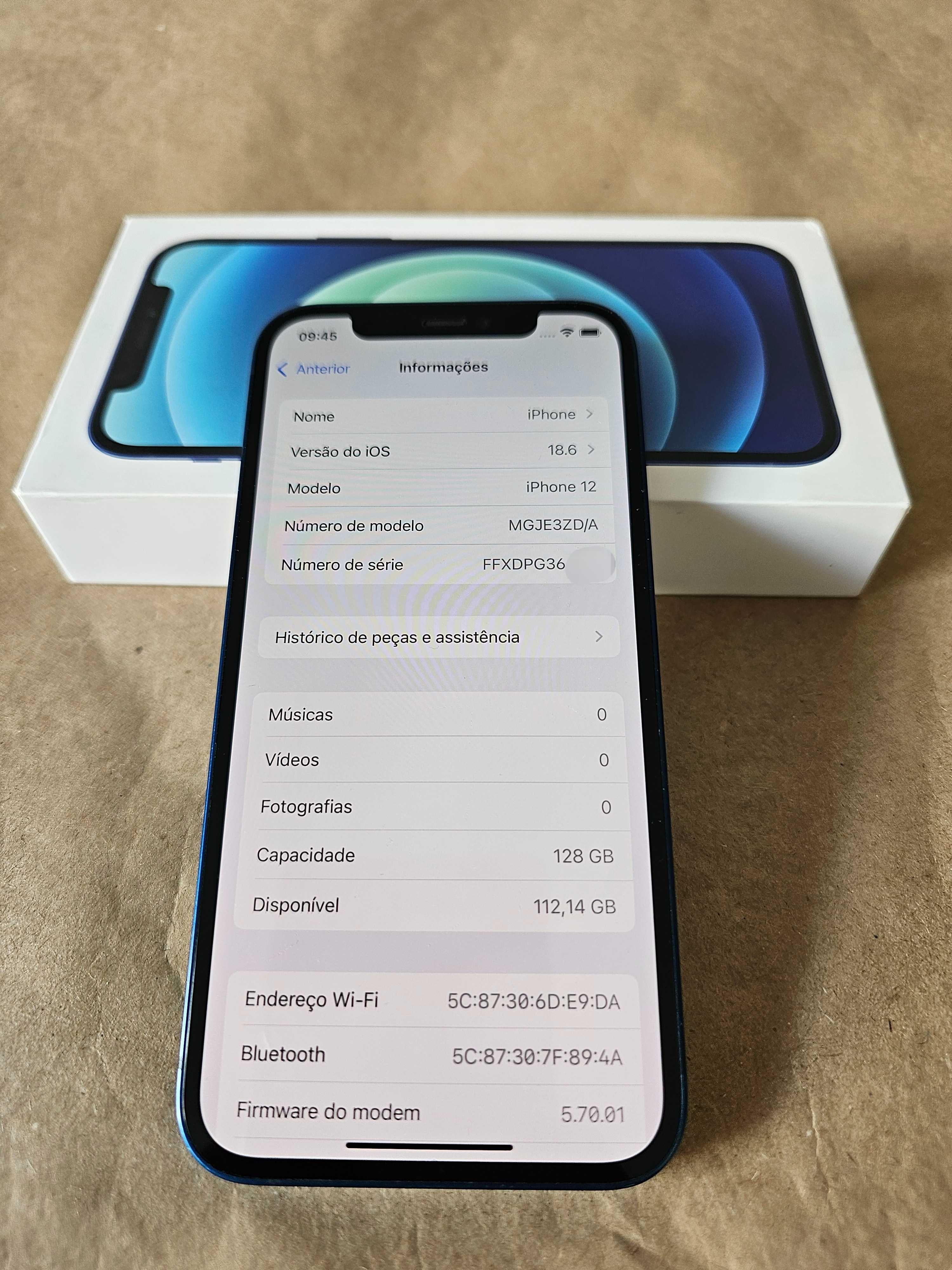 Iphone 12 128Gb.  74% Bateria.  Muito bom estado.
