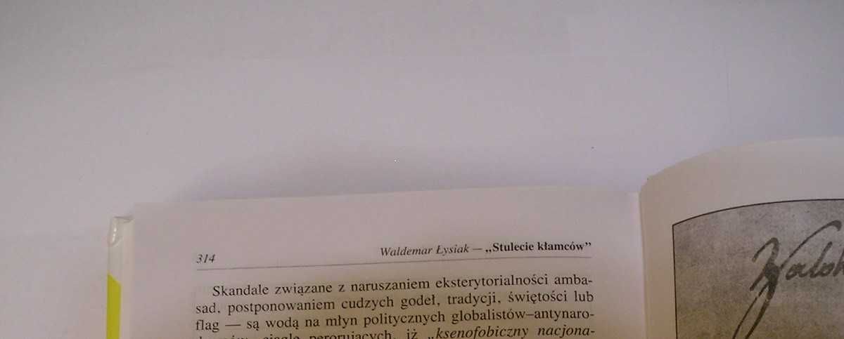 Stulecie kłamców - Waldemar Łysiak - 2000 - stan bardzo dobry