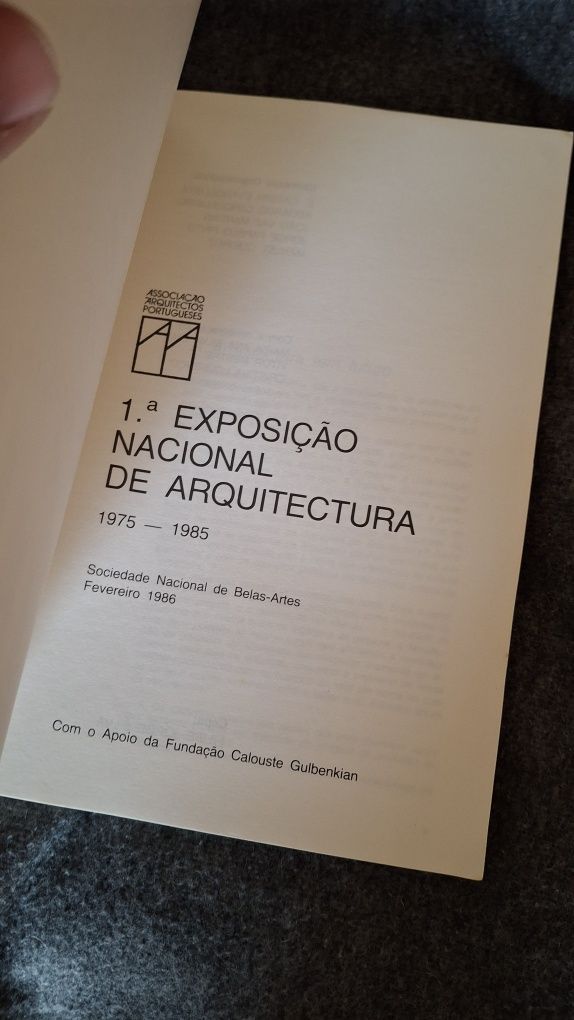 Exposição nacional arquitectura 1985 belas artes