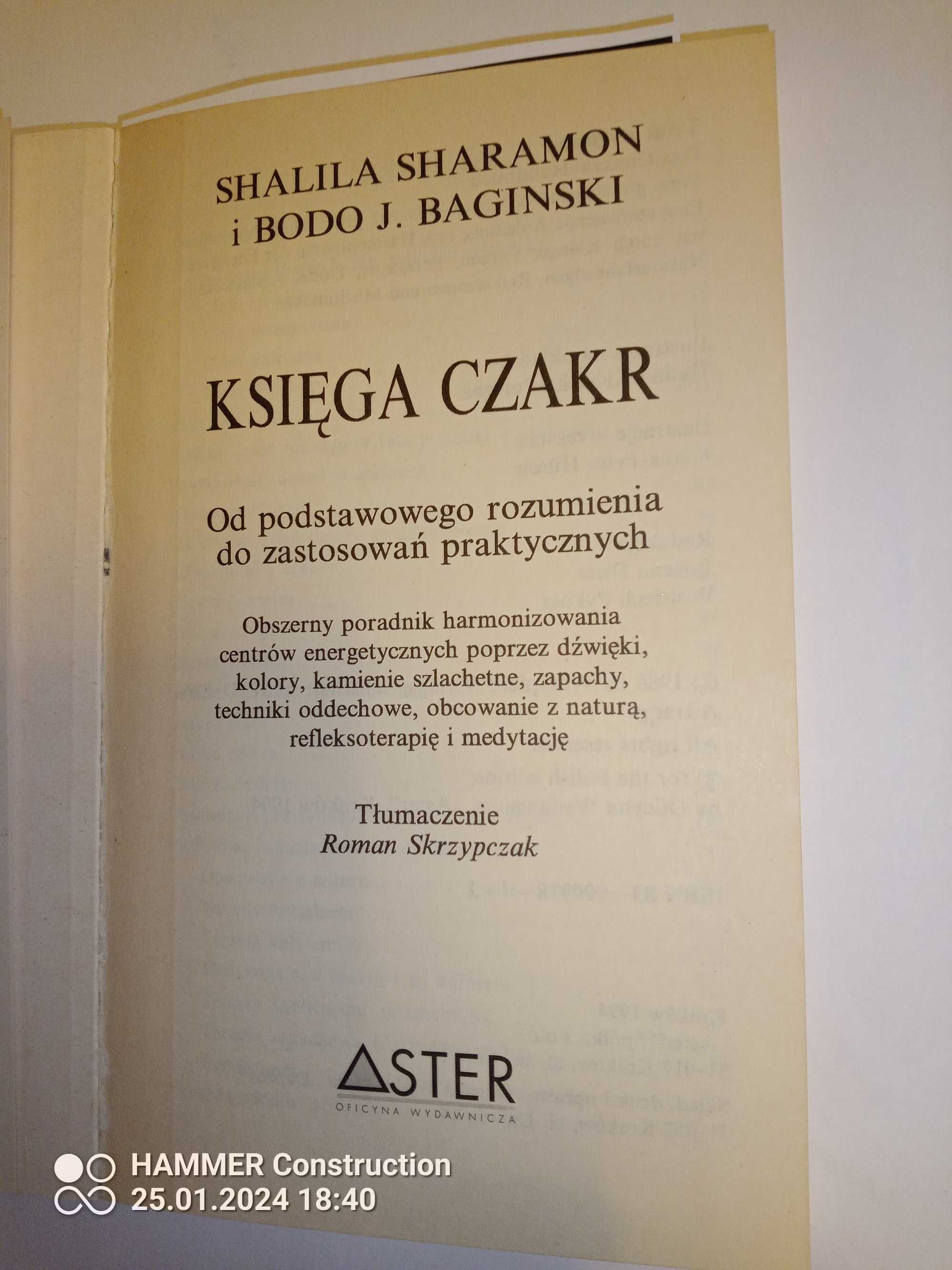 Księga Czakr , S.Sharamon , J.Baginski 1994