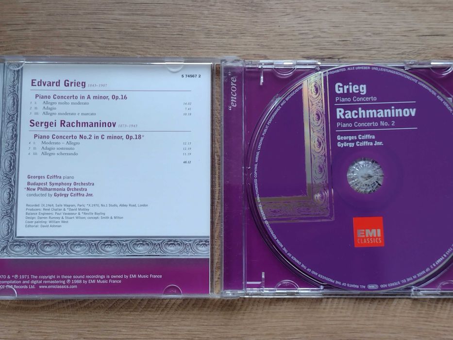 Płyta CD Edward Grieg i Siergiej Rachmaninov