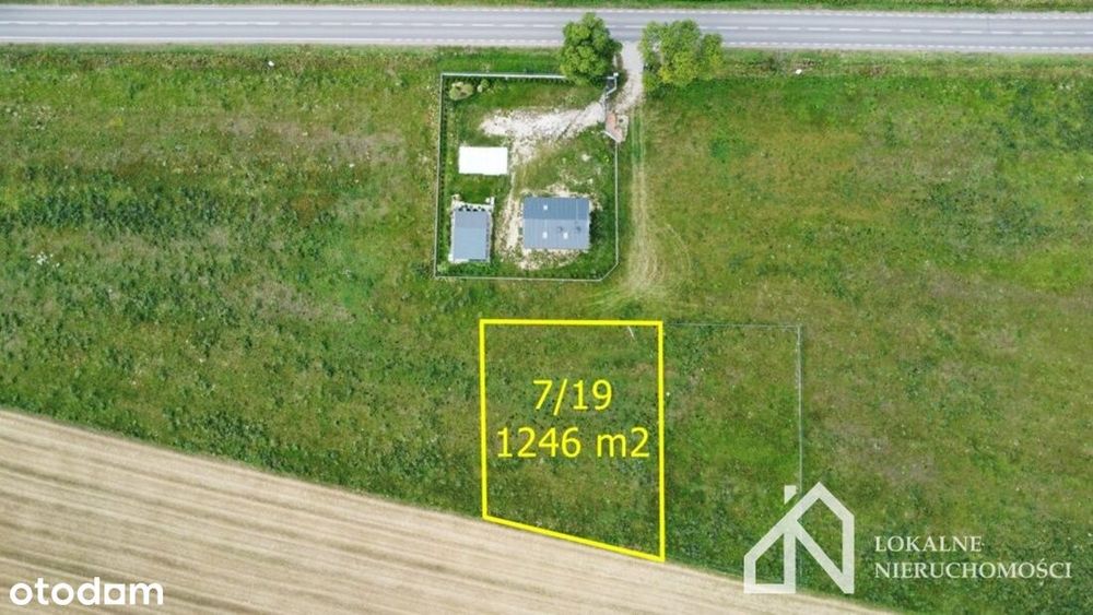 Działka o powierzchni 1246 m2 w miejscowości Podkupientyn na sprzedaż!