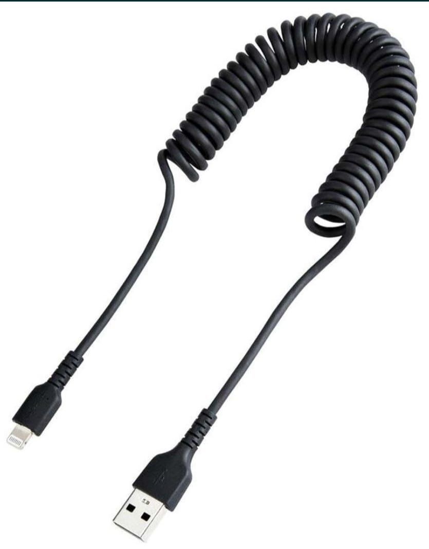 Kabel Lightning USB Aa kręcony 2sztuki