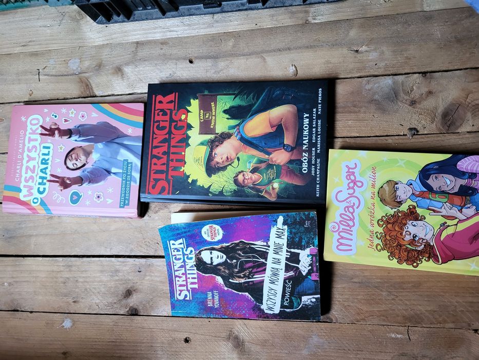 Sprzedam książki strenger things i inne