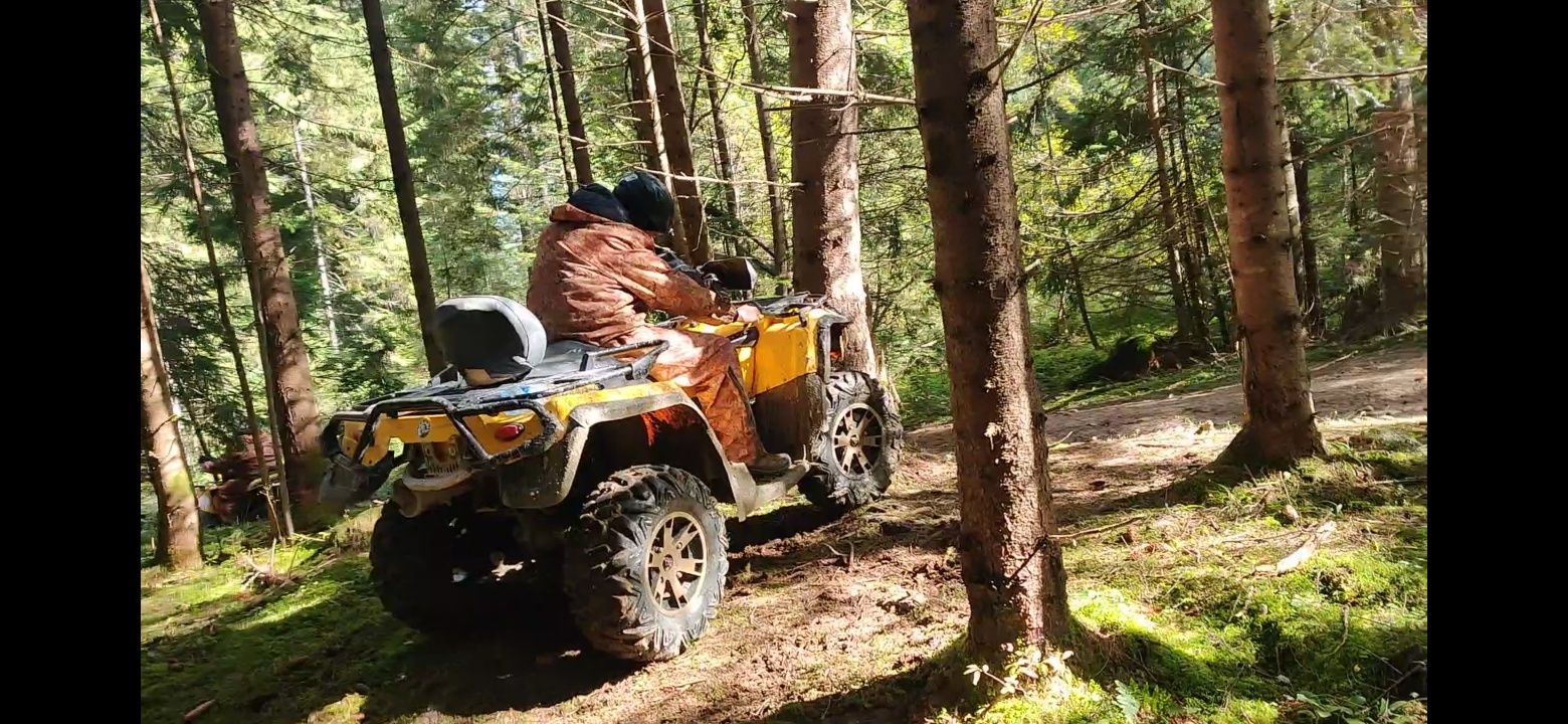 Прокат квадроциклів.BRP Оренда квадроциклы  Подорожі Карпатами квадро