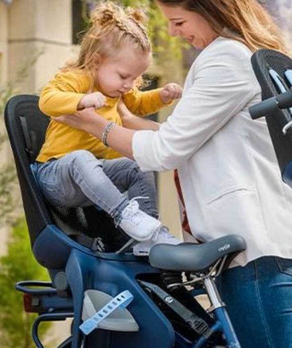 Cadeirinha + 9 meses (22Kg) para suporte de bicicleta Qibbel