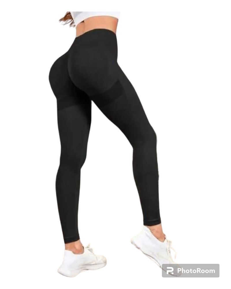 Legginsy sporotwe damskie push up rozmiar L Czarne