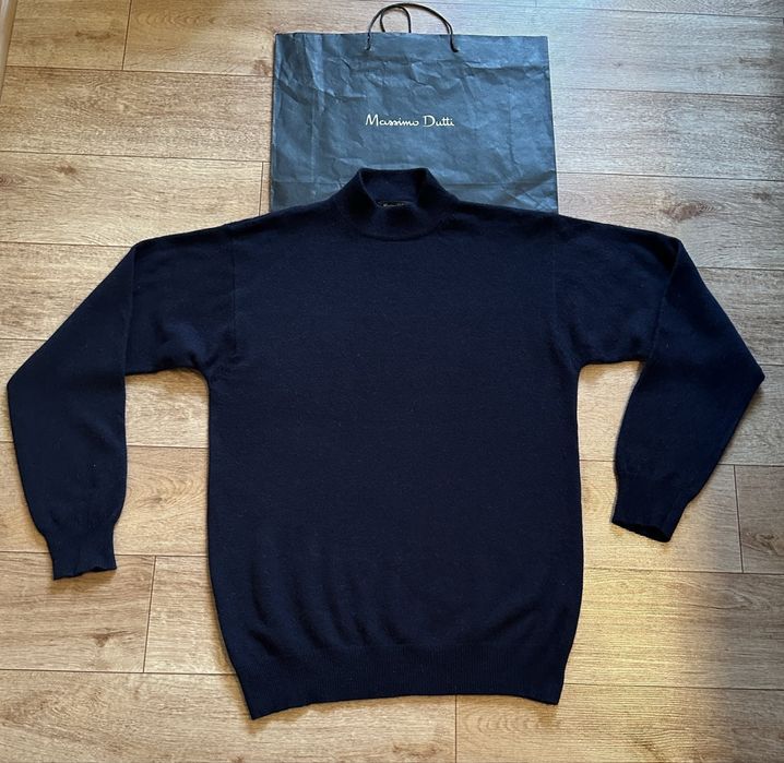 Massimo Dutti женский синий свитер ,гольф шерсть,кашемир!Оригинал