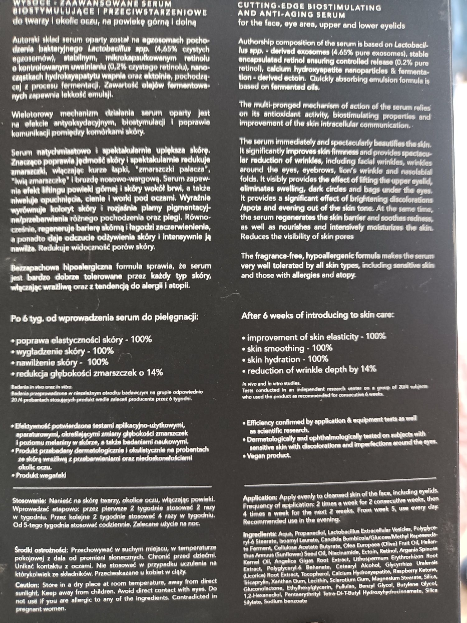 Rewelacja serum exobiom, podkład