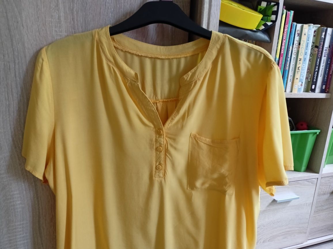 Koszula żółta rozpinana do karmienia piersią i ciążowa xl 42