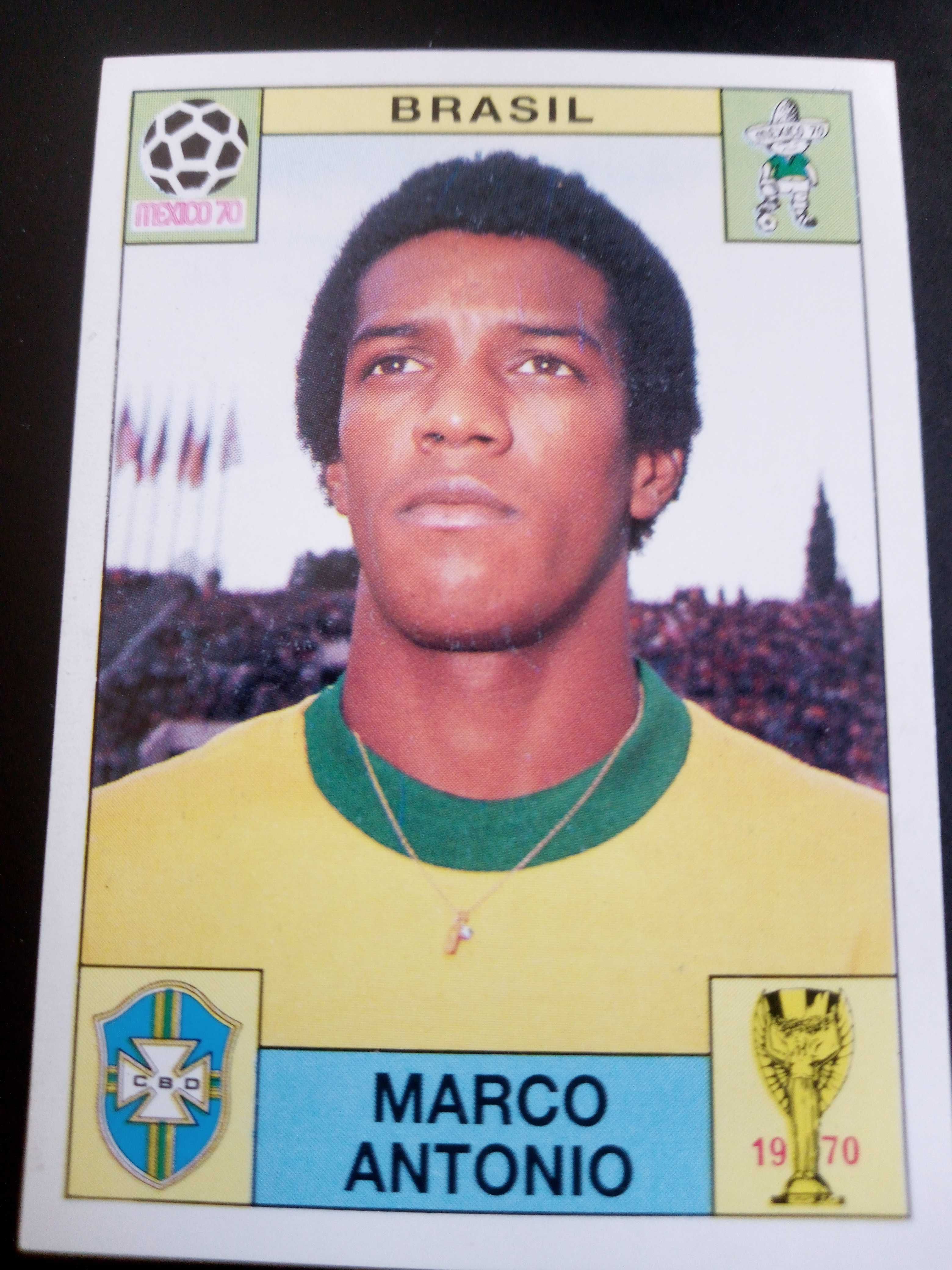 Cromo Panini World Cup Story de Marco Antonio no Mundial de 70