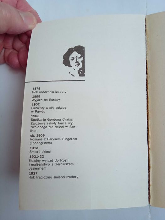 Isadora Duncan. Moje zycie. Биограф. роман А.Дункан на польском языке.