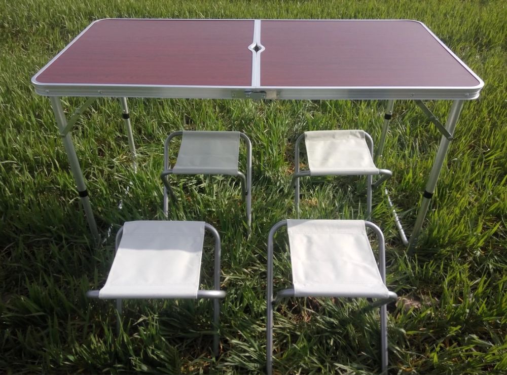 Раскладной стол + 4 стула стіл для пікніку
