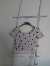 Bawełniany crop top Sinsay XS