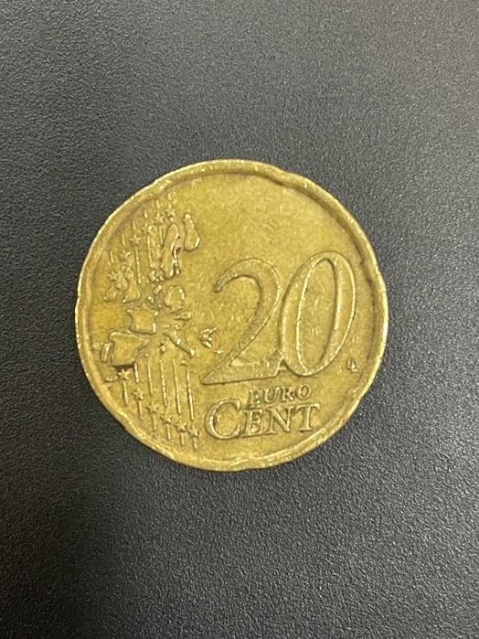 moeda 20 cêntimos Itália 2022 colecção rara