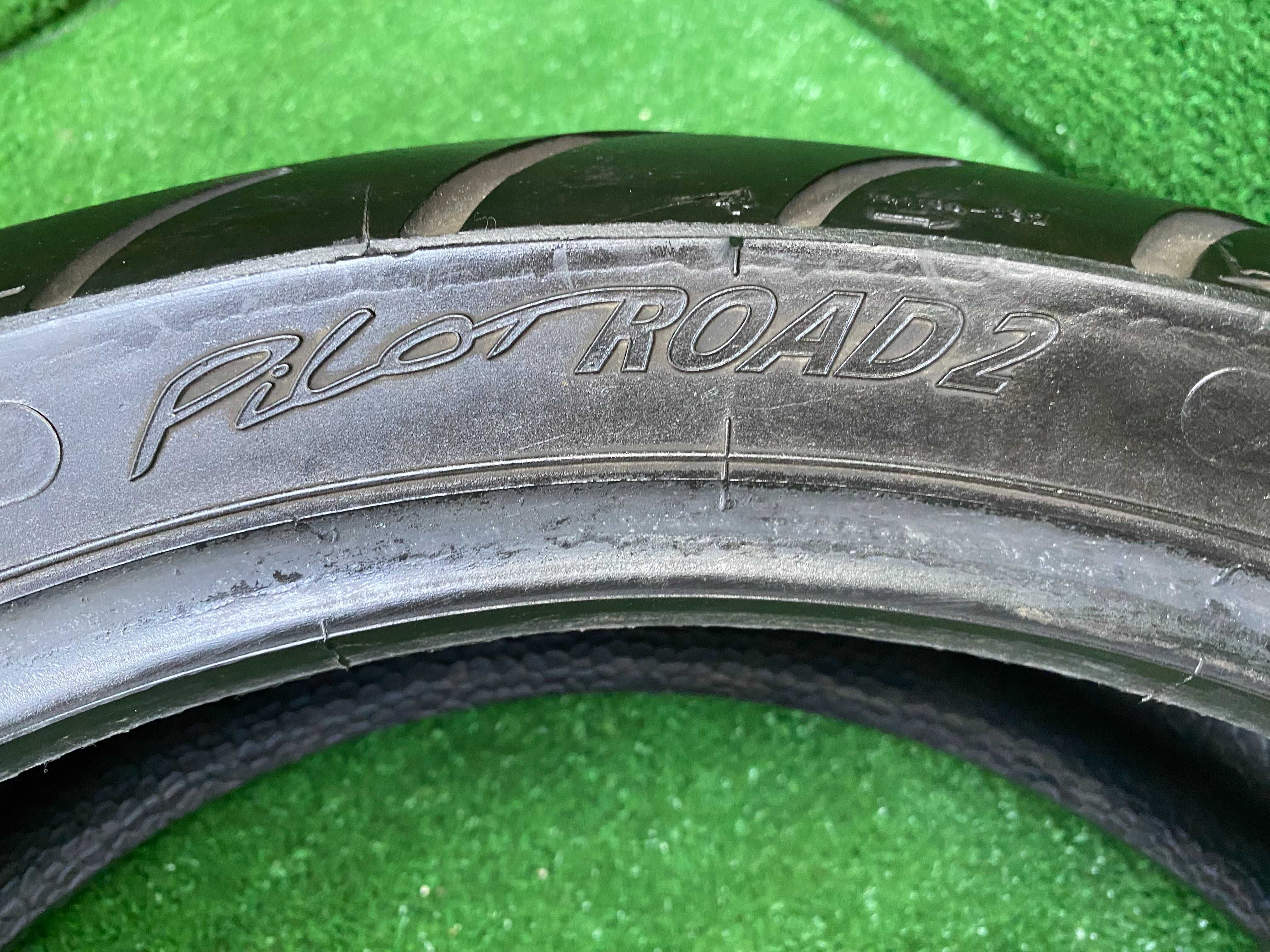 180/55/17 michelin pilot road 2 pneu usado mota