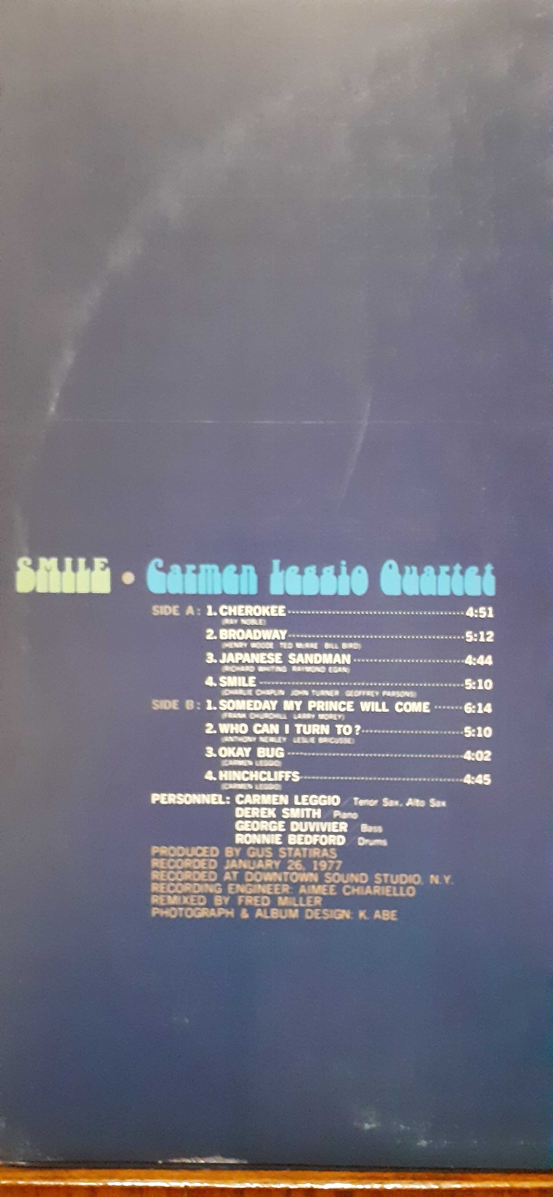 Платівка Carmen Leggio Quartet  Smile.