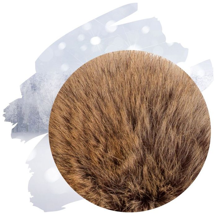 biała czapka zimowa z pomponem w naturalnym odcieniu - peterson