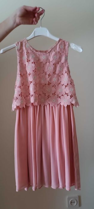 Conjunto "Vestido Mayoral + Bolero Branco e Cores" impecável!