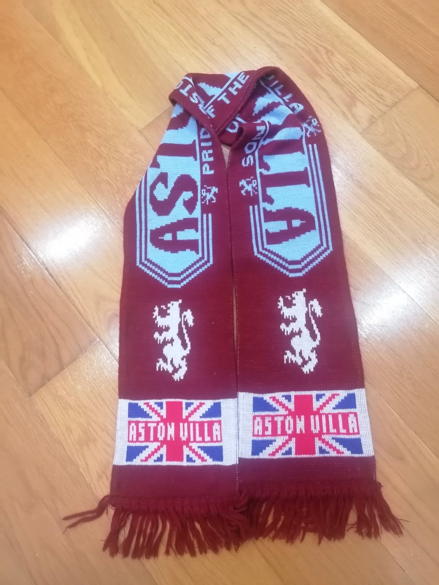 Cachecol Aston Villa clube Ingles