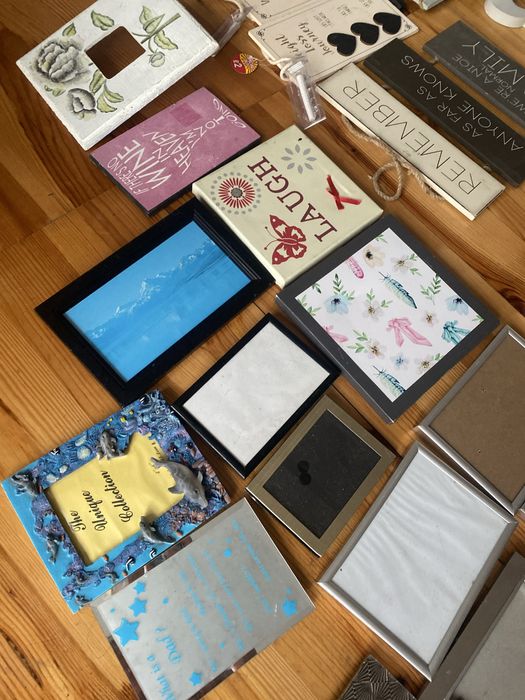 40 sztuRamki zaiweszki srebrne ceramiczne drewniane cena za wszystkie