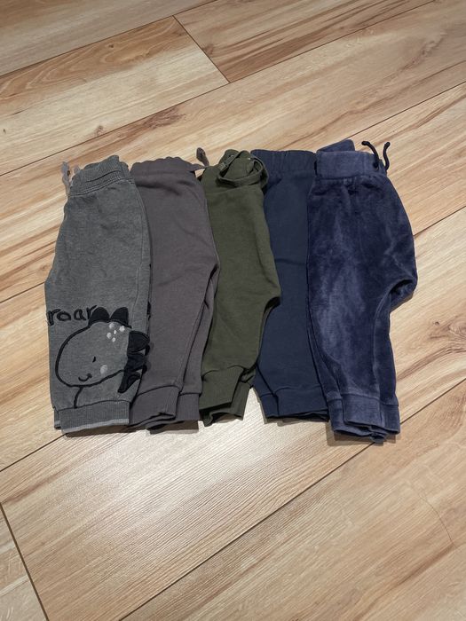 5x spodnie dresowe 74