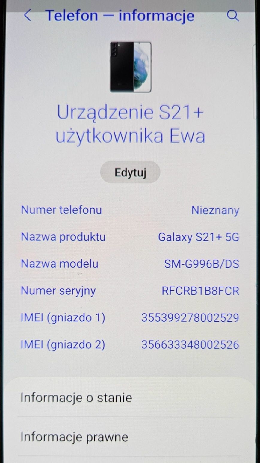 Telefon Samsung S21+ 5G