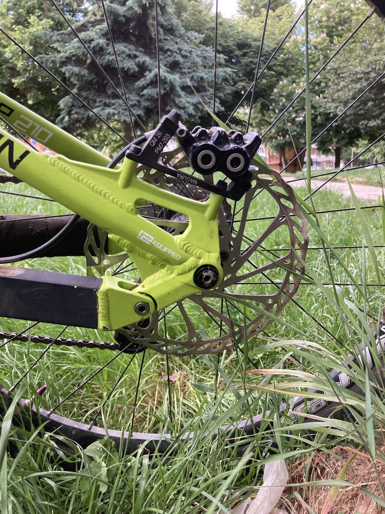 двохподвес radon swoop 210 fox spank magura sram shimano raceface