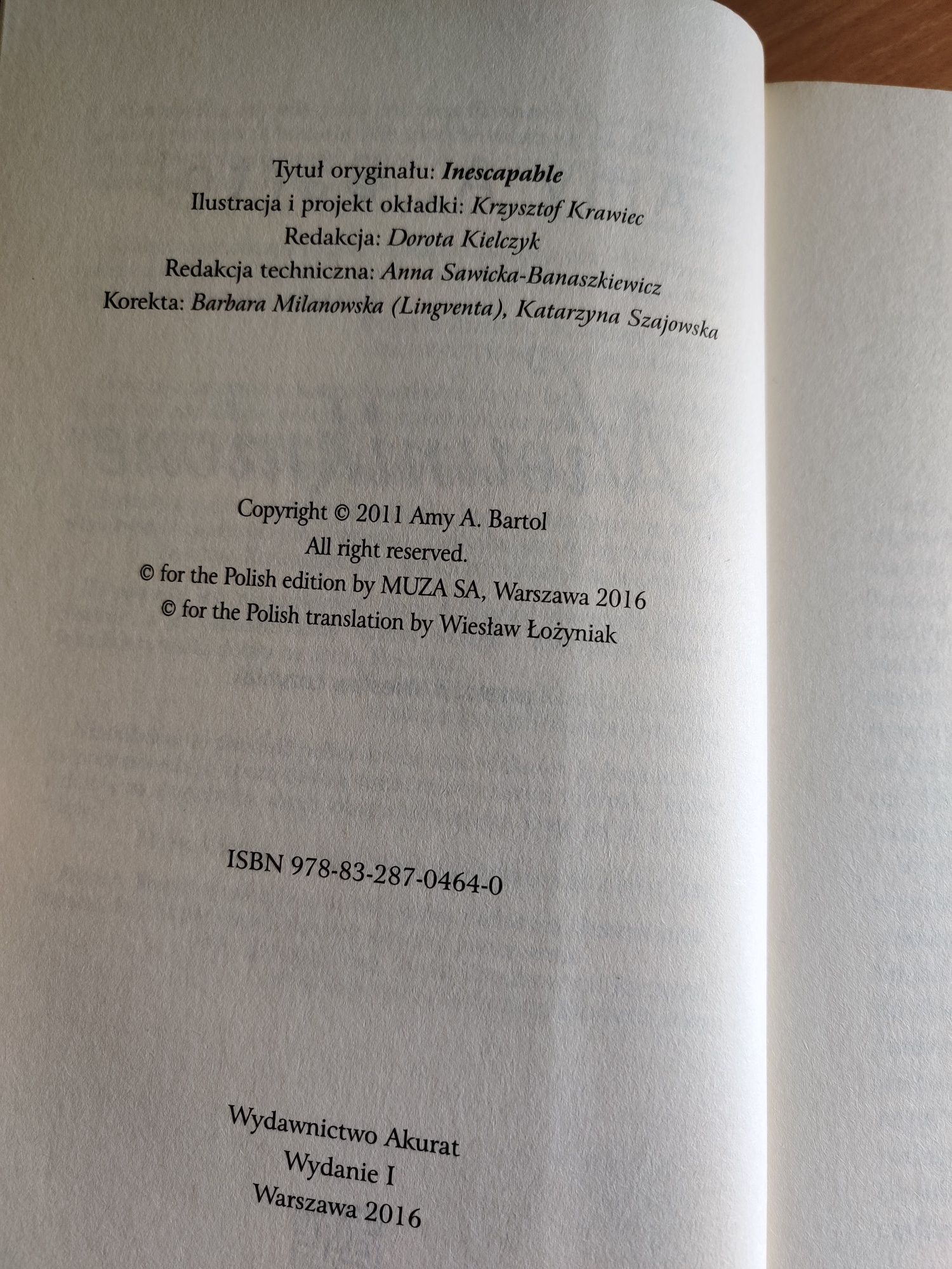 Nieuniknione. Przeczucia. Tom 1. Amy A. Bartol