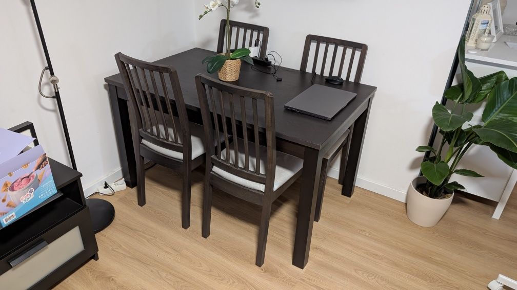 Mesa com cadeiras IKEA