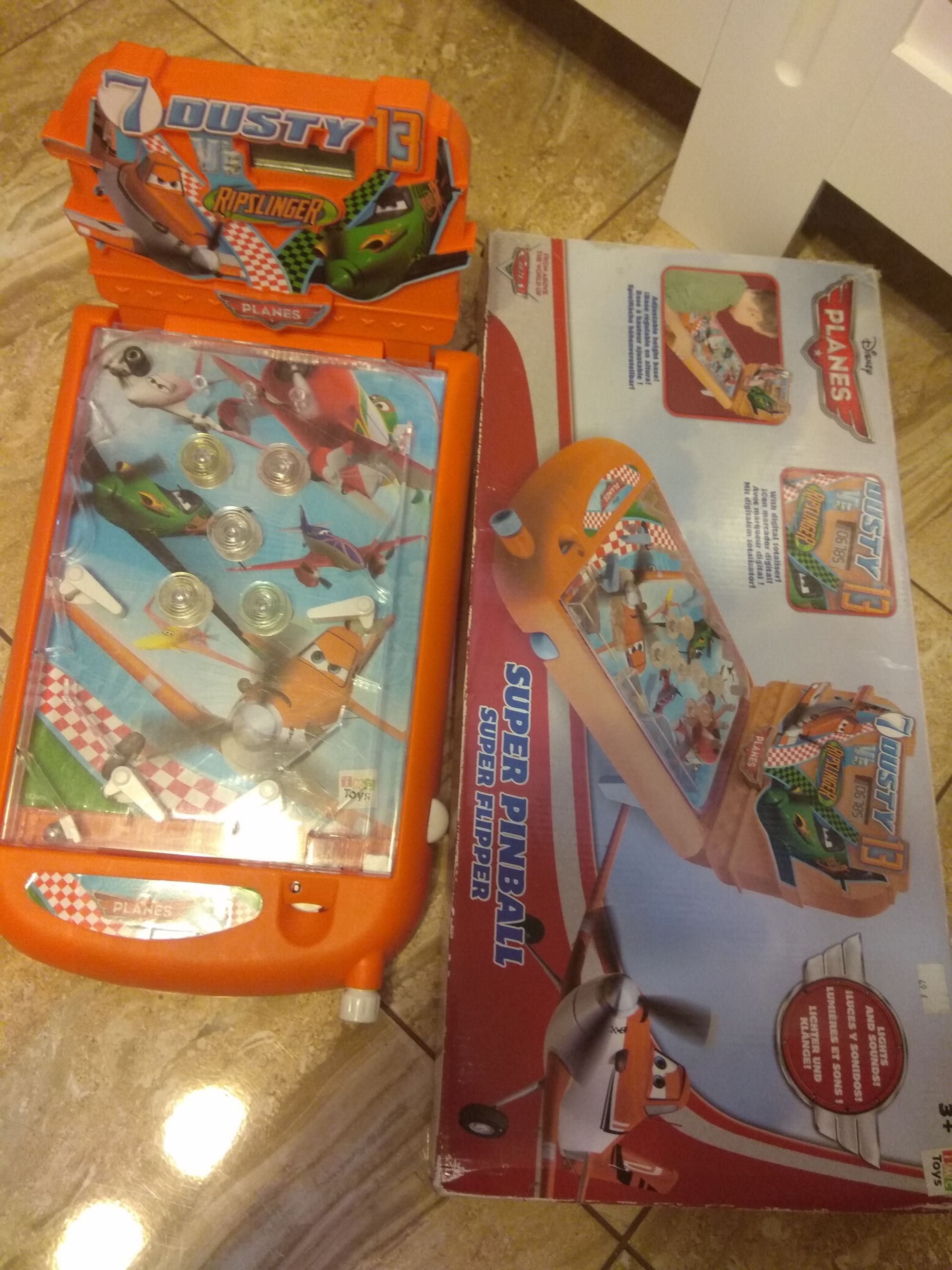 Pinball zręcznościowy flipper samoloty disney