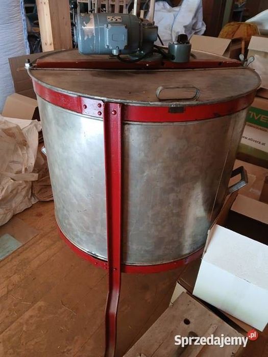 Miodarka nierdzewna radialna 12-ramkowa - elektryczna + reczny naped