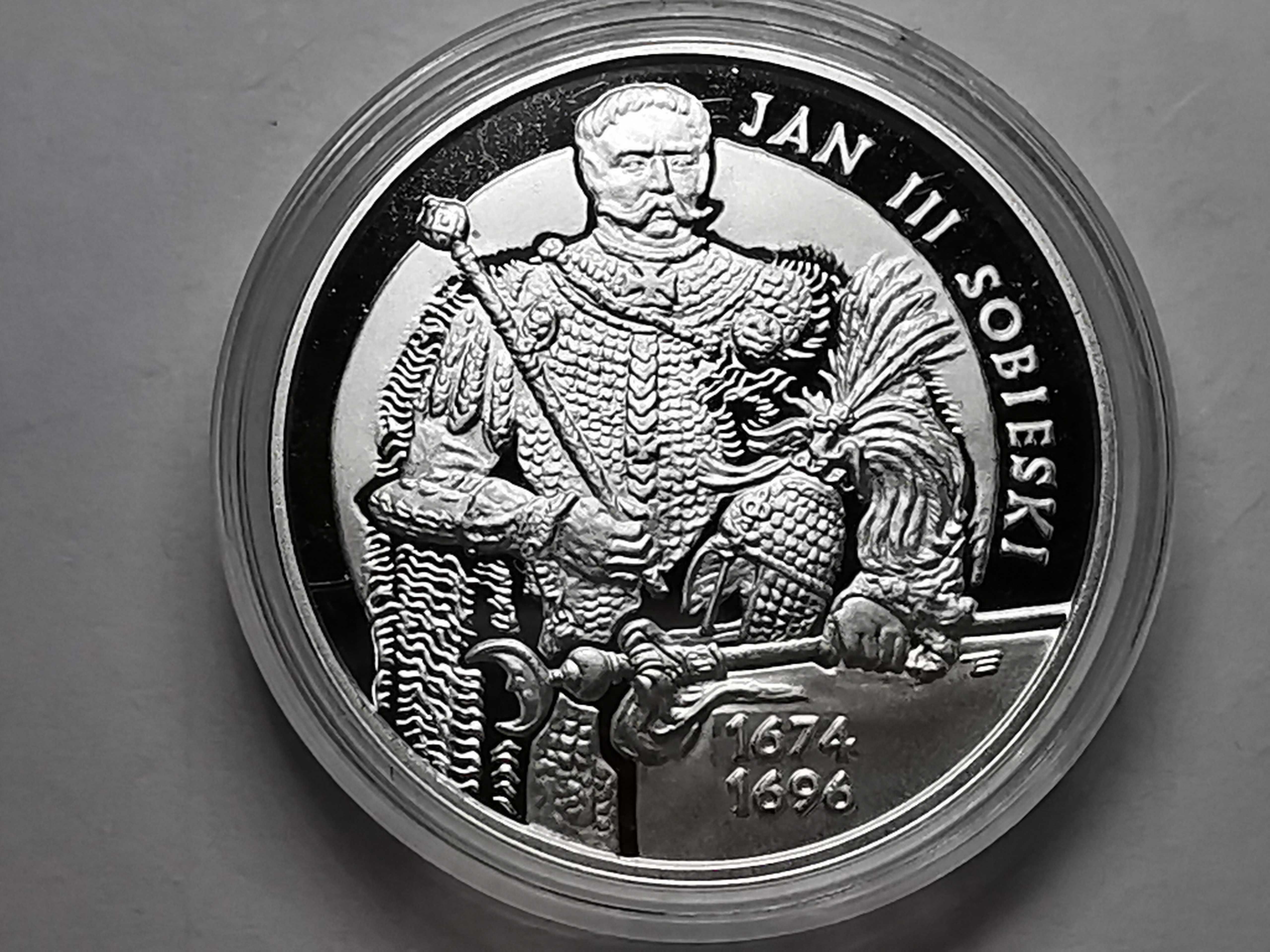 Moneta Jan III Sobieski półpostać - Lustrzanka 10zł