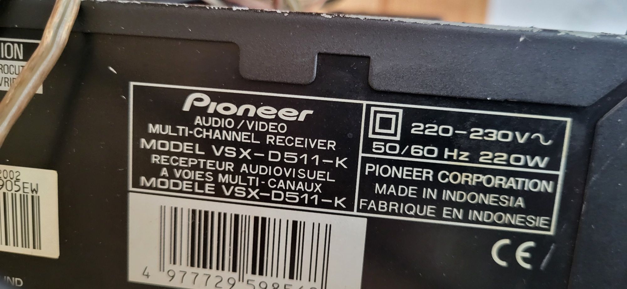 Zestaw kina domowego wzmacniacz Pioneer + zestaw kolumn M-Audio