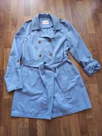 Płaszcz damski trencz Orsay rozmiar 38 M niebieski