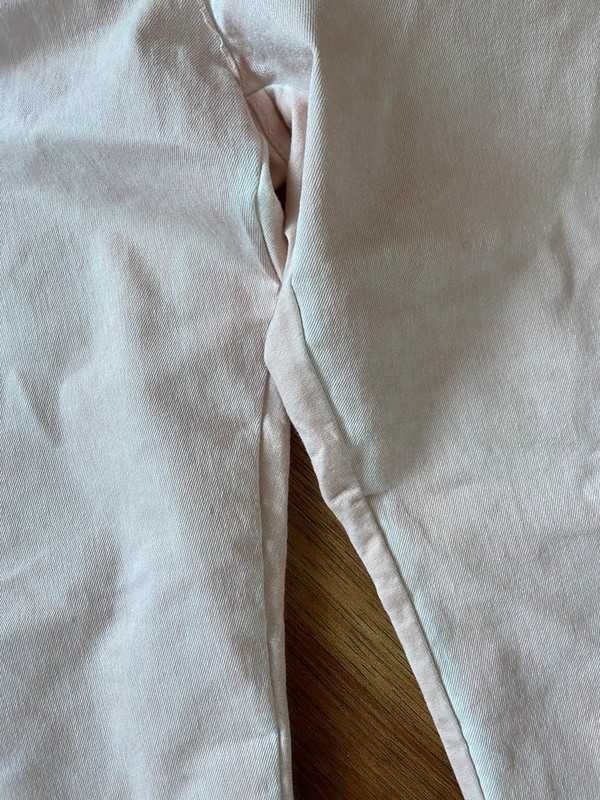 Dres materialowe spodnie acid wash nude pastele cekiny 42 40 xl