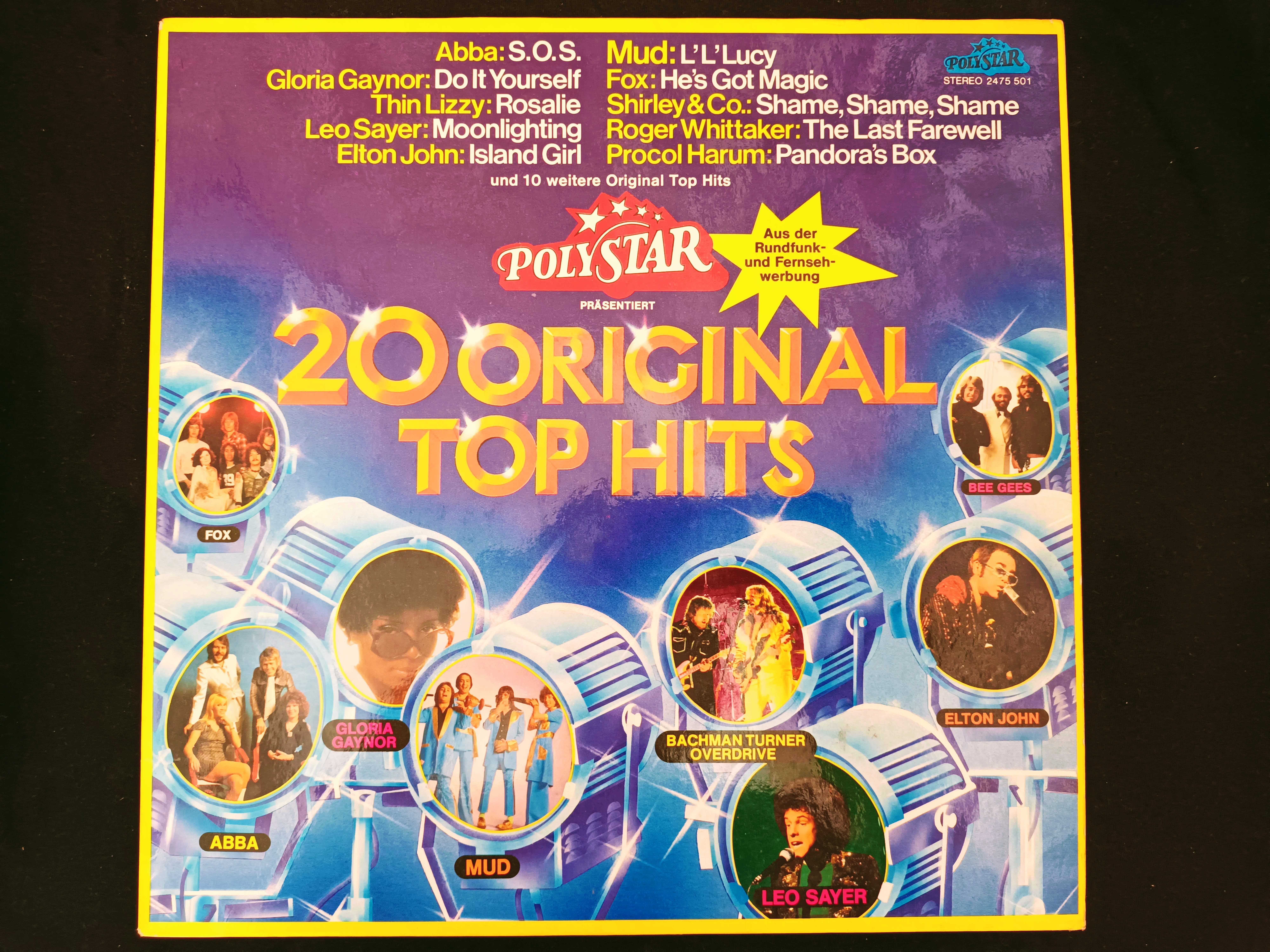 20 ORIGINAL TOP HITS - LP - Da Radio e TV Alemã .