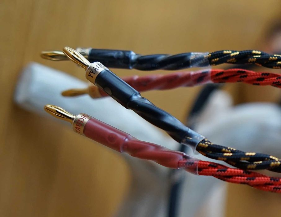 Audiofilskie przewody głośnikowe YY Audio 3m - nowe