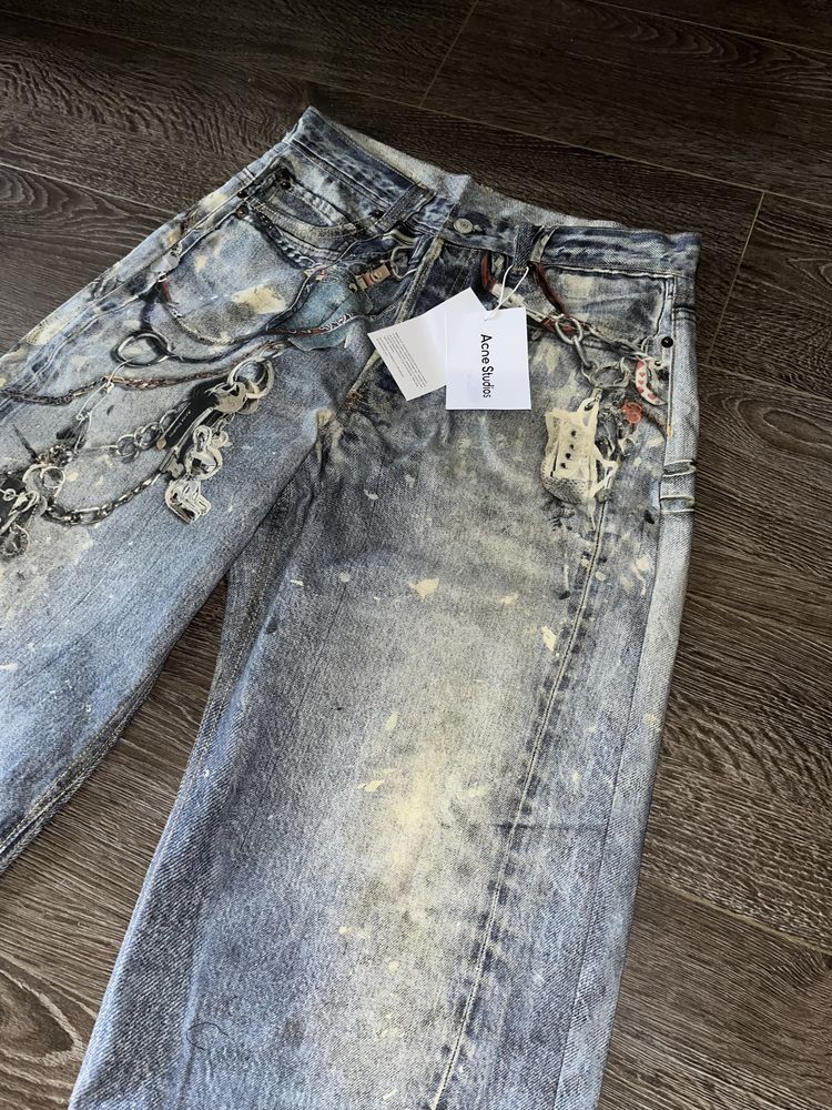 Джинсы acne studios акне студио широкие baggy opium vamp опиум