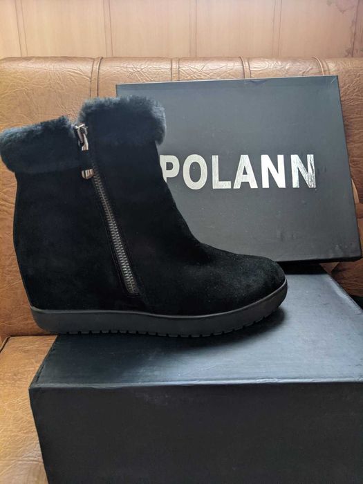 Замшеві жіночі чобітки - 100% натуральні.