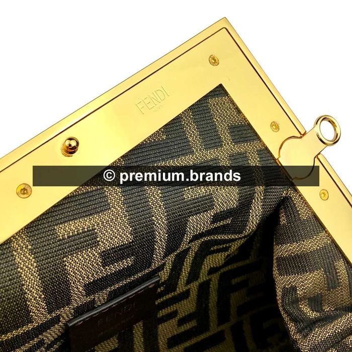 Torebka Fendi First karmelowa skóra