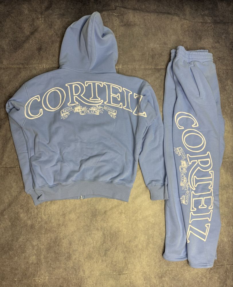 Костюм Corteiz Alcatraz Blue ,на флисе,спортивный костюм кортез M L XL