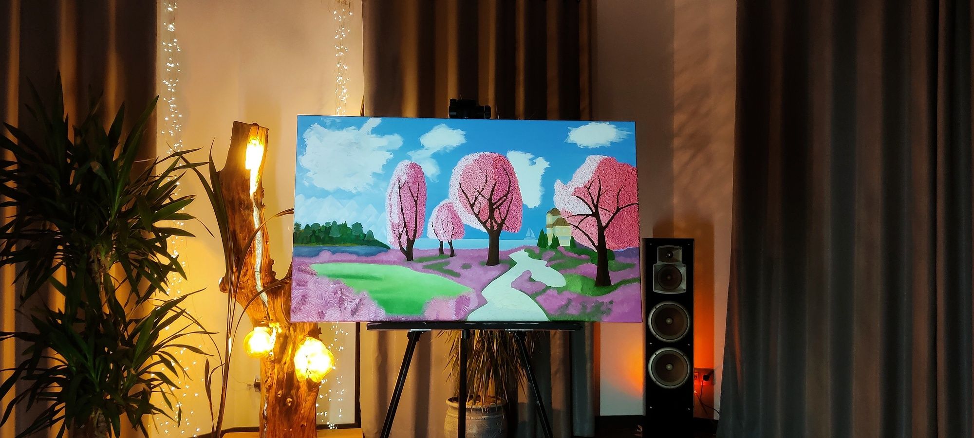 Obraz olejny na płótnie 60x100cm ,,Rajska zatoka"