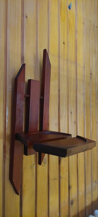 Kwietnik scienny z drewna